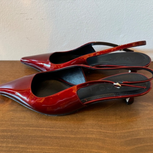 💎 AEYDE 💎  Catrina pumps Rouge High Gloss 38 EU/7 US - Picture 4 of 16